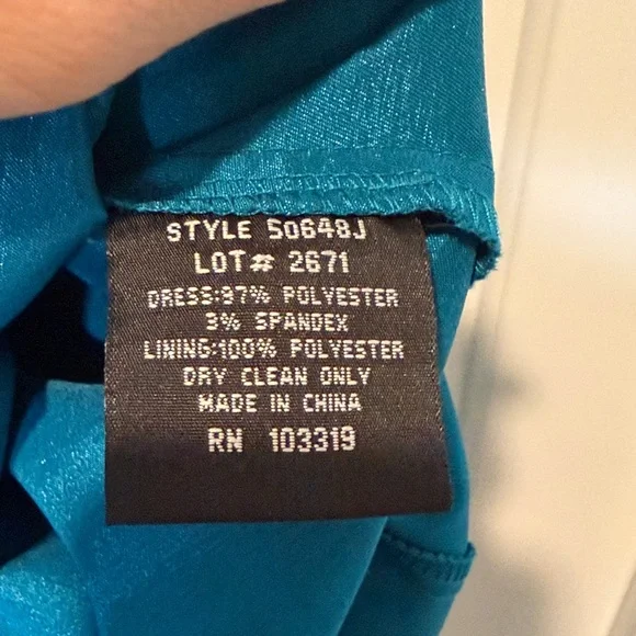 Blondie Nites Teal Halter Maxi Dress - Picture 4 of 7